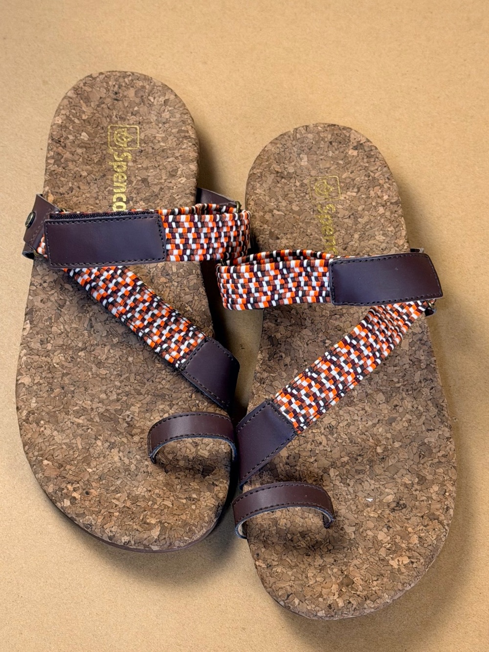 Spenco Womens Size 11 Orthotic Island Slide Brown Sandals EU 42.5 - Picture 3 of 7